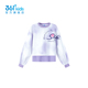 卡通印花长袖 361度撞色圆领两件套女童2025冬季 新款 上衣K62613303
