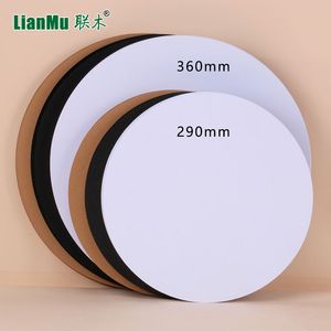 圆形250g马克笔卡纸双面绘画纸圆型黑白卡纸素描彩铅用纸美术画画