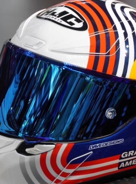 HJC RPHA 1N 红牛镜片鬼爪摩托车机车头盔原厂镜片黑色蓝银金