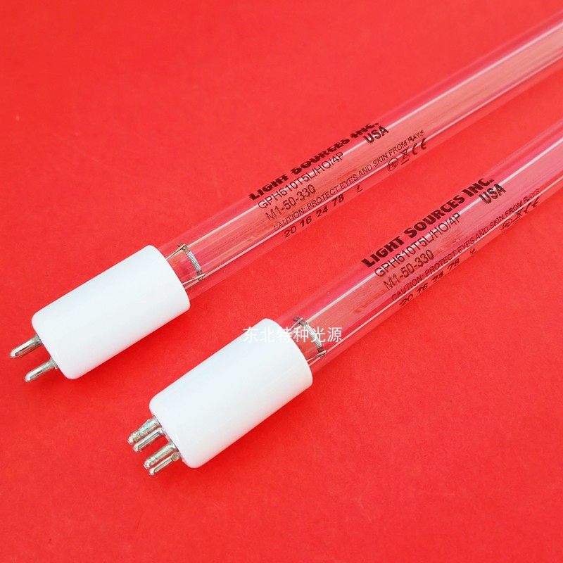 GPH610T5L/HO/4P单端四针水处理紫外灯55W 水池杀菌消毒灯254nm