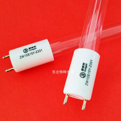 雪莱特10W 紫外线灯ZW10S15Y-Z331 185-254nm 消毒灯管实验室灯