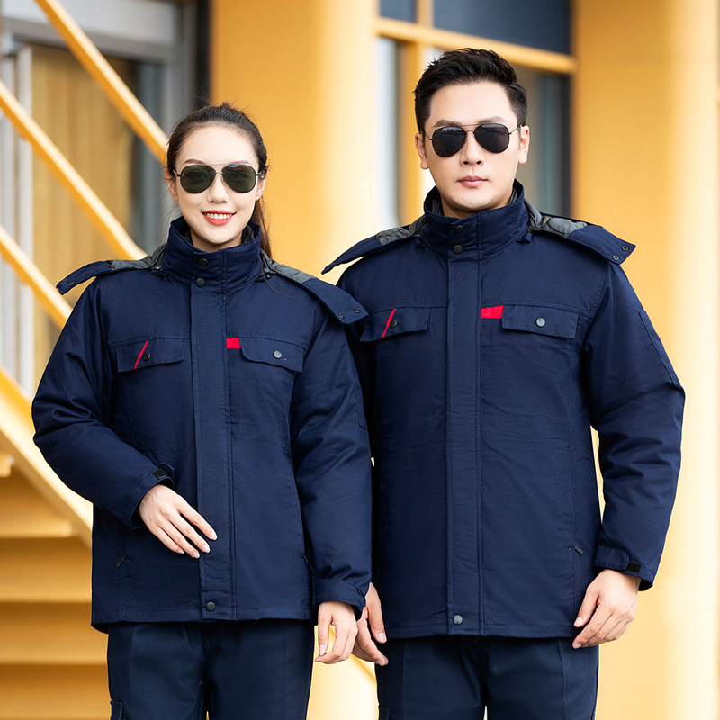 加厚棉衣工作服定制logo图案棉袄