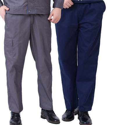 涤棉工作服裤子加厚反光条多口袋结实耐磨电焊劳保裤工厂煤矿汽修