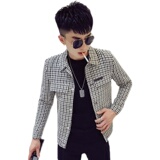 JK502-P105新款痞帅夹克男春秋季韩版潮流修身百搭网红格子，男装夹克，电商A257