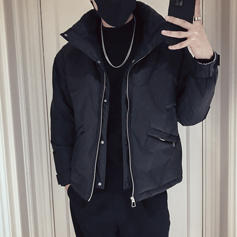 MY38-P178 冬季羽绒服男立领外套2024新款男装帅潮牌羽绒棉衣服2图片