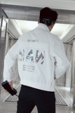 JK808-P105秋季男士夹克外套潮流潮牌亮片网红时尚社会小伙上衣，男装夹克，电商A257