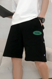 D33-P45夏季男士网红潮流排扣休闲裤百搭宽松运动纯色五分裤3，男装休闲裤，电商A257