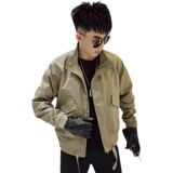 J51-P88秋季男士夹克外套潮牌ins机车工装宽松休闲纯色外套，男装夹克，电商A257