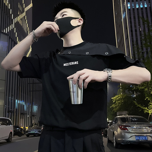 X52-P58 设计感T恤男ins潮牌短袖2024新款夏季男装上衣痞帅气图片