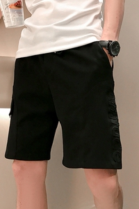 D31-P45 韩版潮流男士夏季百搭休闲工装裤青少年网红直筒五分裤4图片