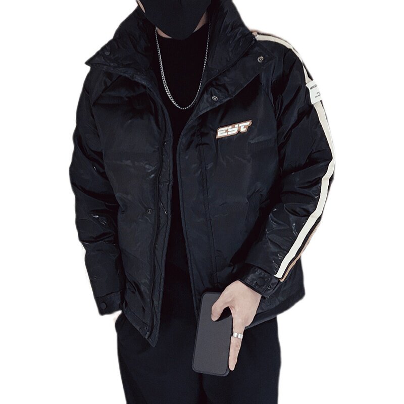 MY33-P158冬季拼色短款衣外套男潮牌宽松袄2022新款男装痞1,男装棉衣,电商A257