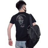 T26-P452021夏季潮流短袖男修身时尚百搭个性印花体恤3，男装T恤，电商A257