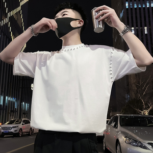 X23-P58高级感铆T恤男短袖美式潮牌男装上衣2024新款潮流半袖2