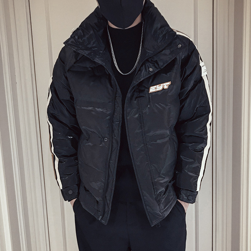 MY33-P158冬季拼色短款衣外套男潮牌宽松袄2022新款男装痞,男装棉衣,电商A257
