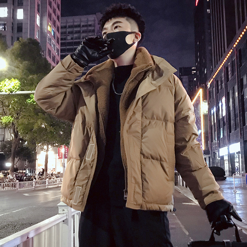 MY30-P178冬季假两件羽绒服男加厚男装上衣2024新款痞帅羽绒棉,男装羽绒服,电商A257
