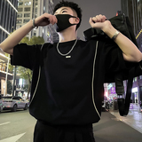 X36-P55美式潮牌T恤男短袖夏季宽松体恤2024新款上衣痞帅气夏装1，男装T恤，电商A257