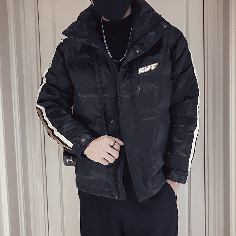 MY33-P158冬季拼色短款衣外套男潮牌宽松袄2022新款男装痞,男装棉衣,电商A257