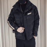 MY33-P158冬季拼色短款衣外套男潮牌宽松袄2022新款男装痞，男装棉衣，电商A257