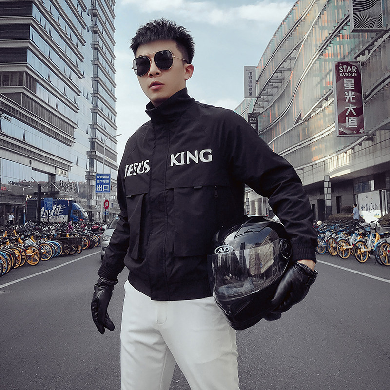 JK601-P115秋季男工装夹克上身修身立领潮流时尚青春网红夹克,男装夹克,电商A257