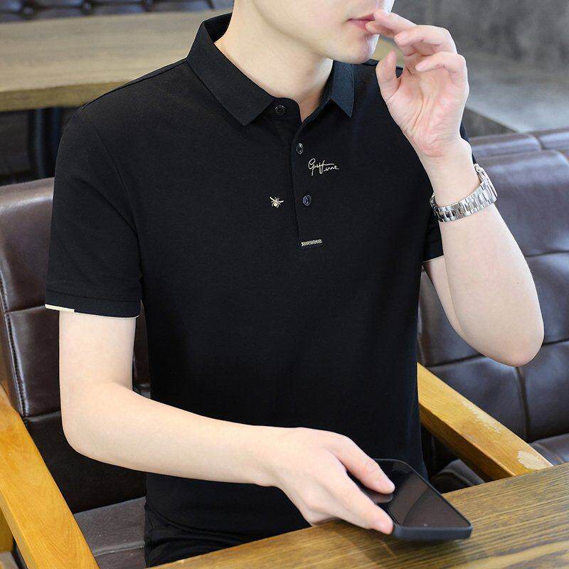 2026新款夏季商务短袖POLO衫男高端潮牌百搭修身时尚男士半袖T恤