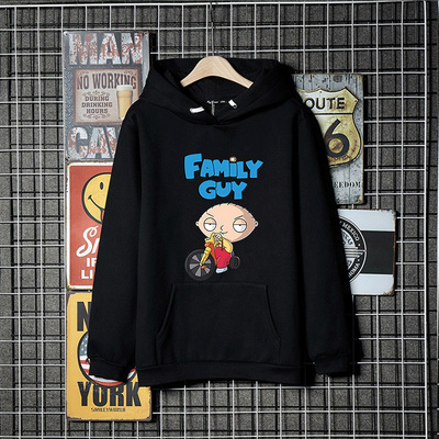 恶搞之家皮特饺子cos连帽卫衣卡通动漫印花衣服秋冬加绒棉质外套