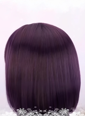 cosplay假发 FGOFate/Grand Order 命运之夜 酒吞童子 深紫短发