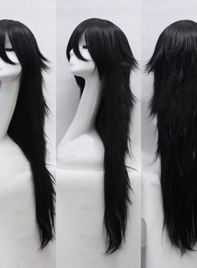 cosplay动漫造型假发  RWBY 蕾文 布兰温 Raven Branwen 黑色80cm
