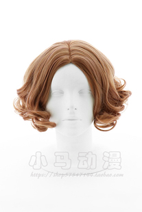 女神异闻录5 奥村春 棕色中分 小卷发 cosplay假发