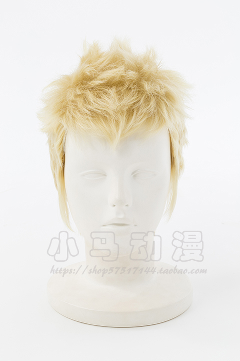 P5女神异闻录5坂本cos淡金假发 淡金色 cosplay假发