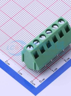 DB103-5.0-6P-GN-S螺钉式接线端子5mm 1x6P直插绿色