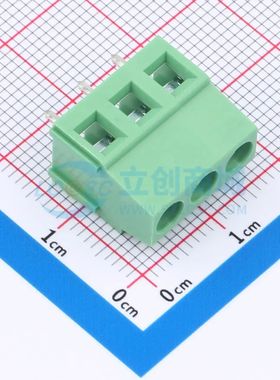 DGL508-3P28L-MG361螺钉式接线端子5.08mm 1x3P直插绿色