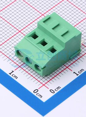 MX128H-3.81-03P-GN01-Cu-Y-A螺钉式接线端子3.81mm 1x3P直插绿色