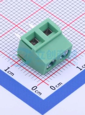 YC0220500000G螺钉式接线端子5.08mm 1x2P直插绿色