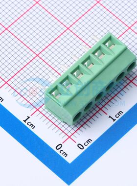 DB125-3.5-6P-GN-S螺钉式接线端子3.5mm 1x6P直插绿色