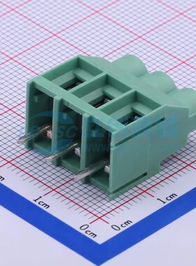 JL636-63503G01螺钉式接线端子6.35mm 1x3P直插绿色