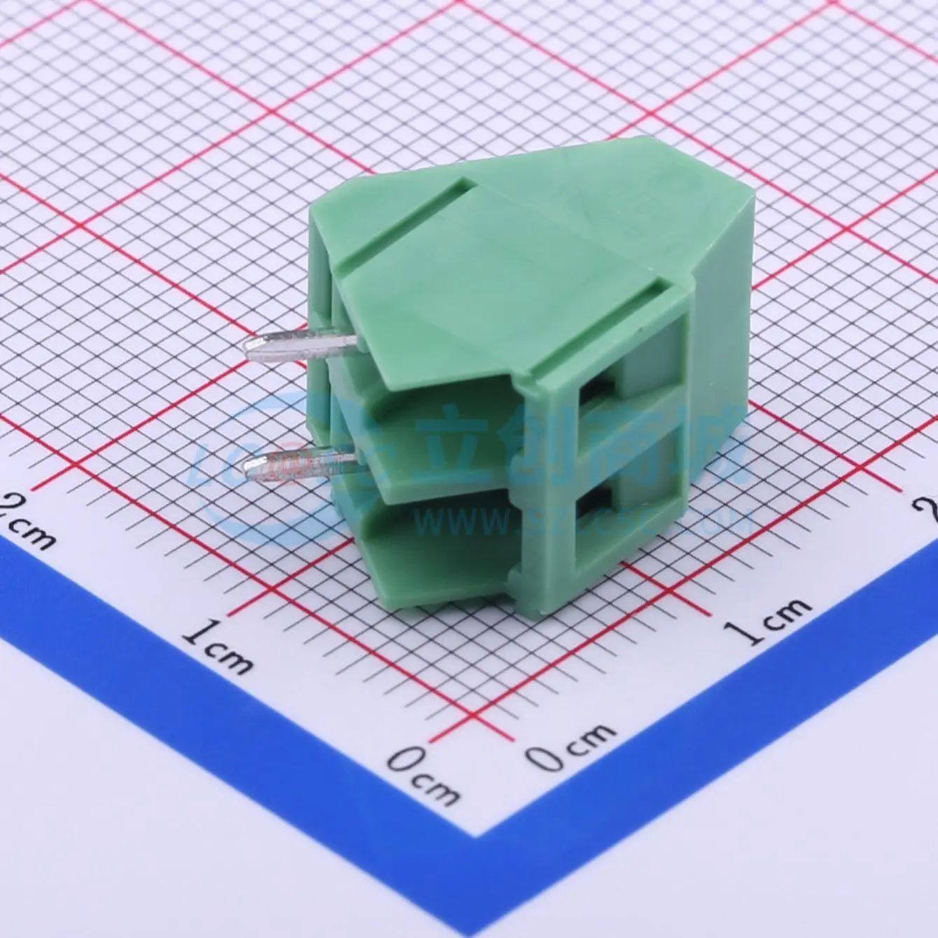 DB103-5.0-2P-GN-S螺钉式接线端子5mm 1x2P直插绿色