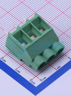 DB910-6.35-3P-GN-P螺钉式接线端子6.35mm 1x3P直插绿色