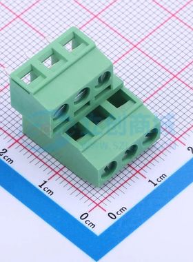 JL127A-50806G04螺钉式接线端子5.08mm 2x3P直插绿色
