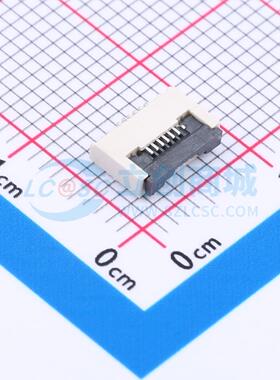 全新0.5-6P XJH2.0 043 SMD,P=0.5mm,卧贴 FFC/FPC连接器可开票