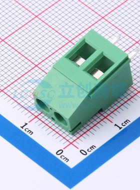MX129-5.08-02P-GN01-Cu-Y-A螺钉式接线端子5.08mm 1x2P直插绿色