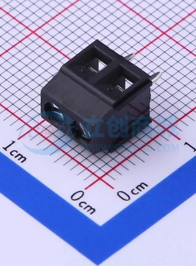 DB125-3.81-2P-BK-S螺钉式接线端子3.81mm 1x2P直插黑色