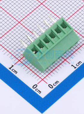 DGL254-6P28V-MG361螺钉式接线端子2.54mm 1x6P直插绿色