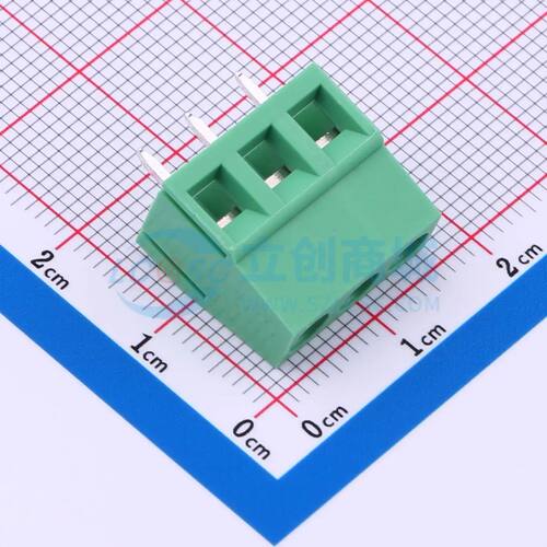 MX128-5.0-03P-GN01-Cu-Y-A螺钉式接线端子5mm 1x3P直插绿色