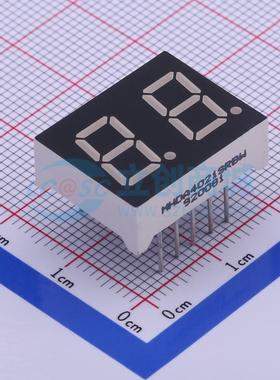0.40直插数码管共阳双八红色光LED数码管MHDA4021SRBW可开票