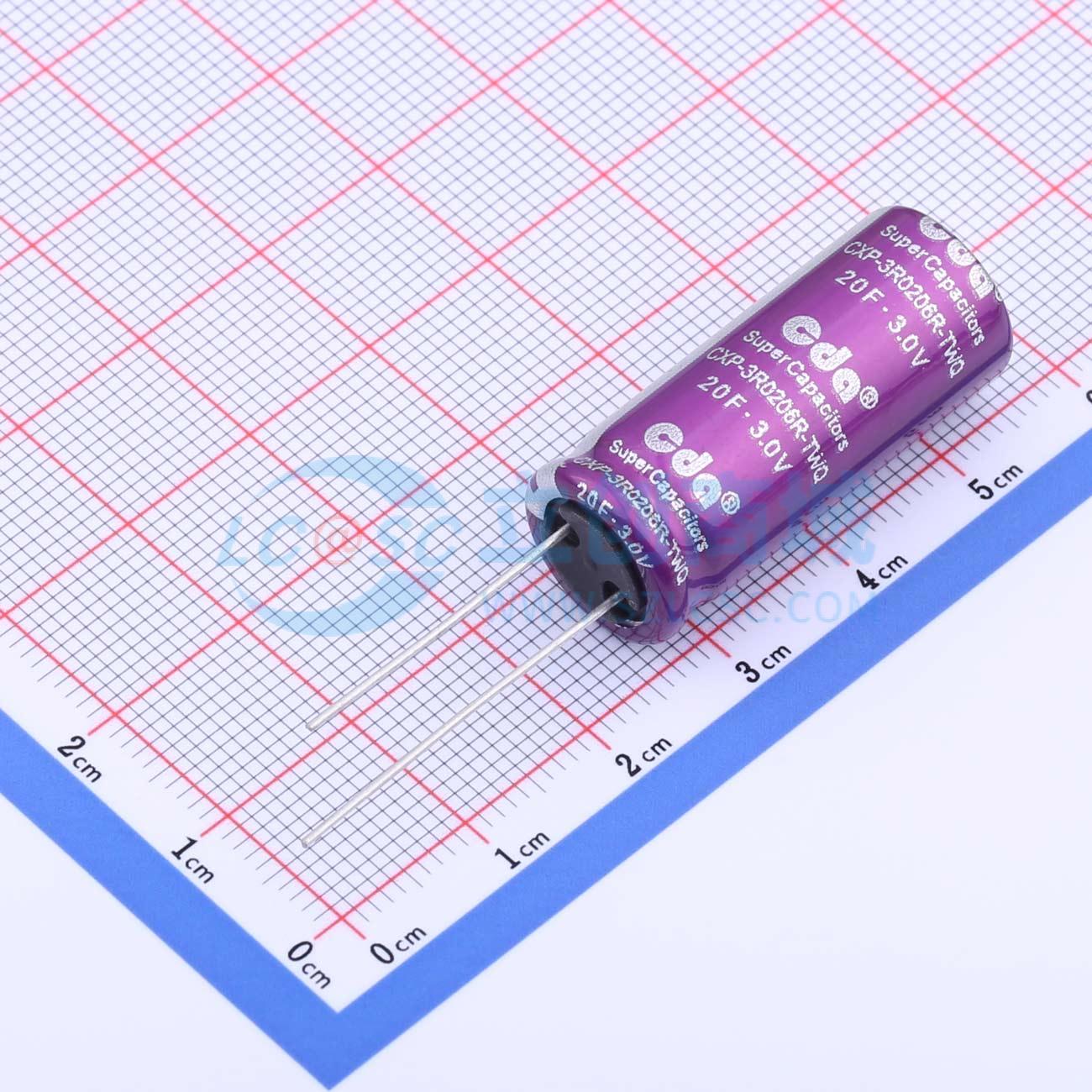 全新CXP-3R0206R-TWQ 3.0V20F 插件,P=10mm 超级电容器可开票配套