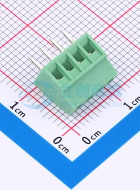 DGL254-4P28V-MG361螺钉式接线端子2.54mm 1x4P直插绿色