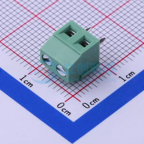 JL124D-38102G01螺钉式接线端子3.81mm 1x2P直插绿色
