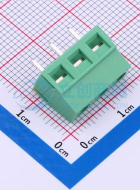 MX127-5.0-03P-GN01-Cu-Y-A螺钉式接线端子5mm 1x3P直插绿色