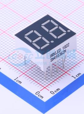 2位0.36英寸红色数码管 共阳极LED数码管SN410362N可开票