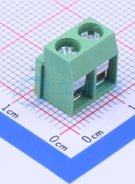 WJ126R-5.0-2P螺钉式接线端子5mm 1x2P弯插绿色